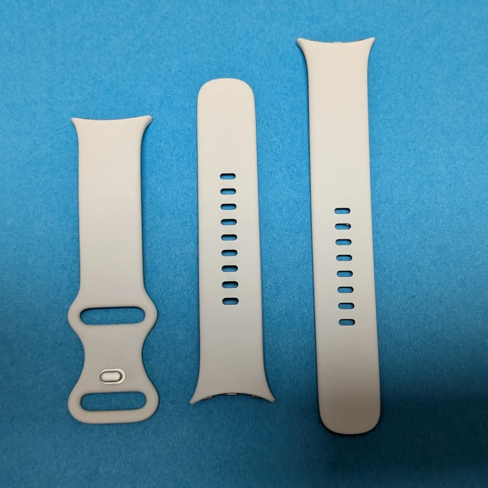 Lunar White Silicone Google Pixel Watch Band
